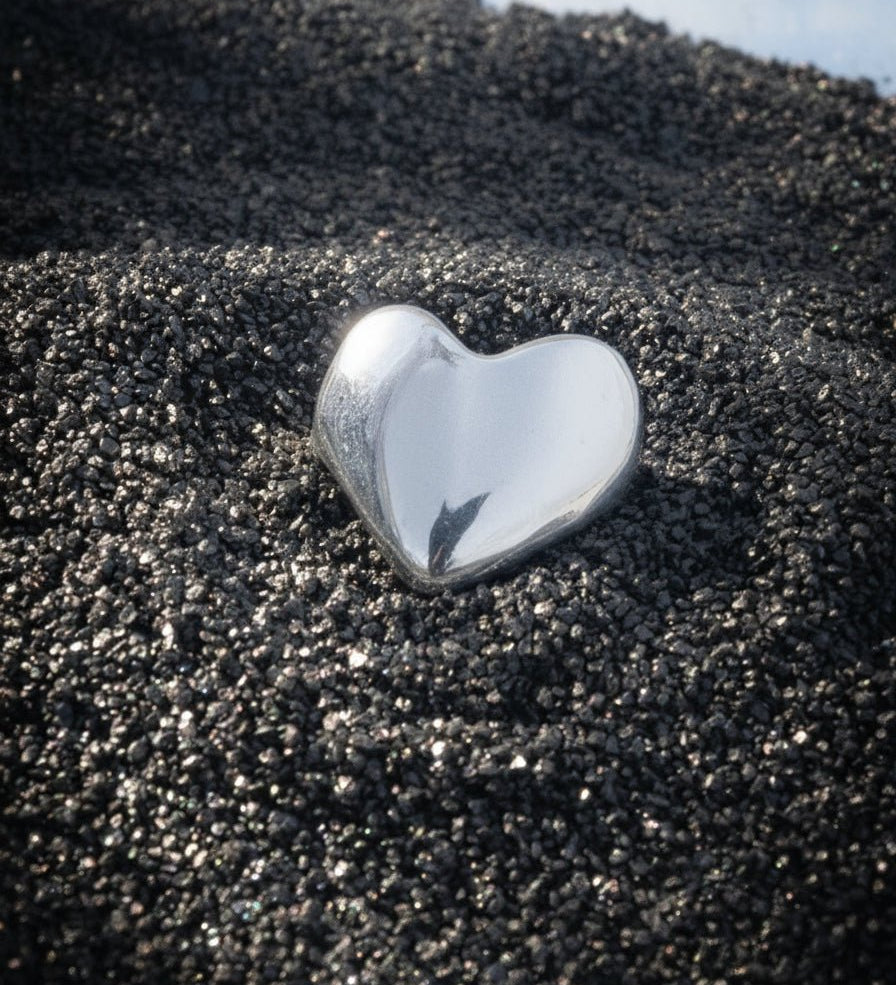 Eros Silver Heart Signet Ring - Dea Dia
