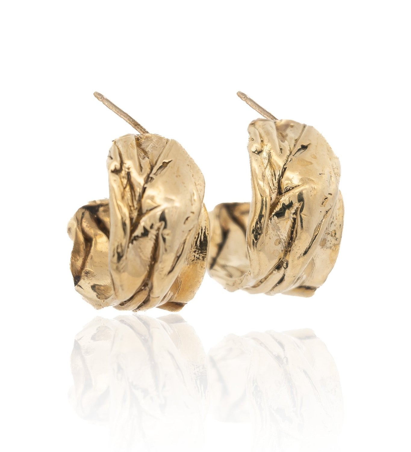 Eureka Chunky Gold Hoop Earrings - Dea Dia