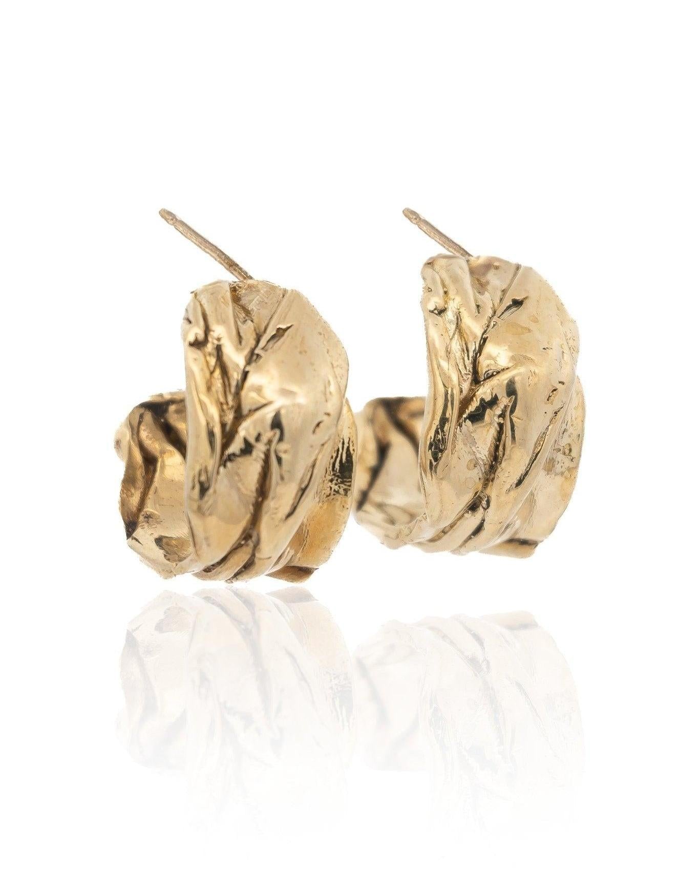 Eureka Chunky Gold Hoop Earrings - Dea Dia