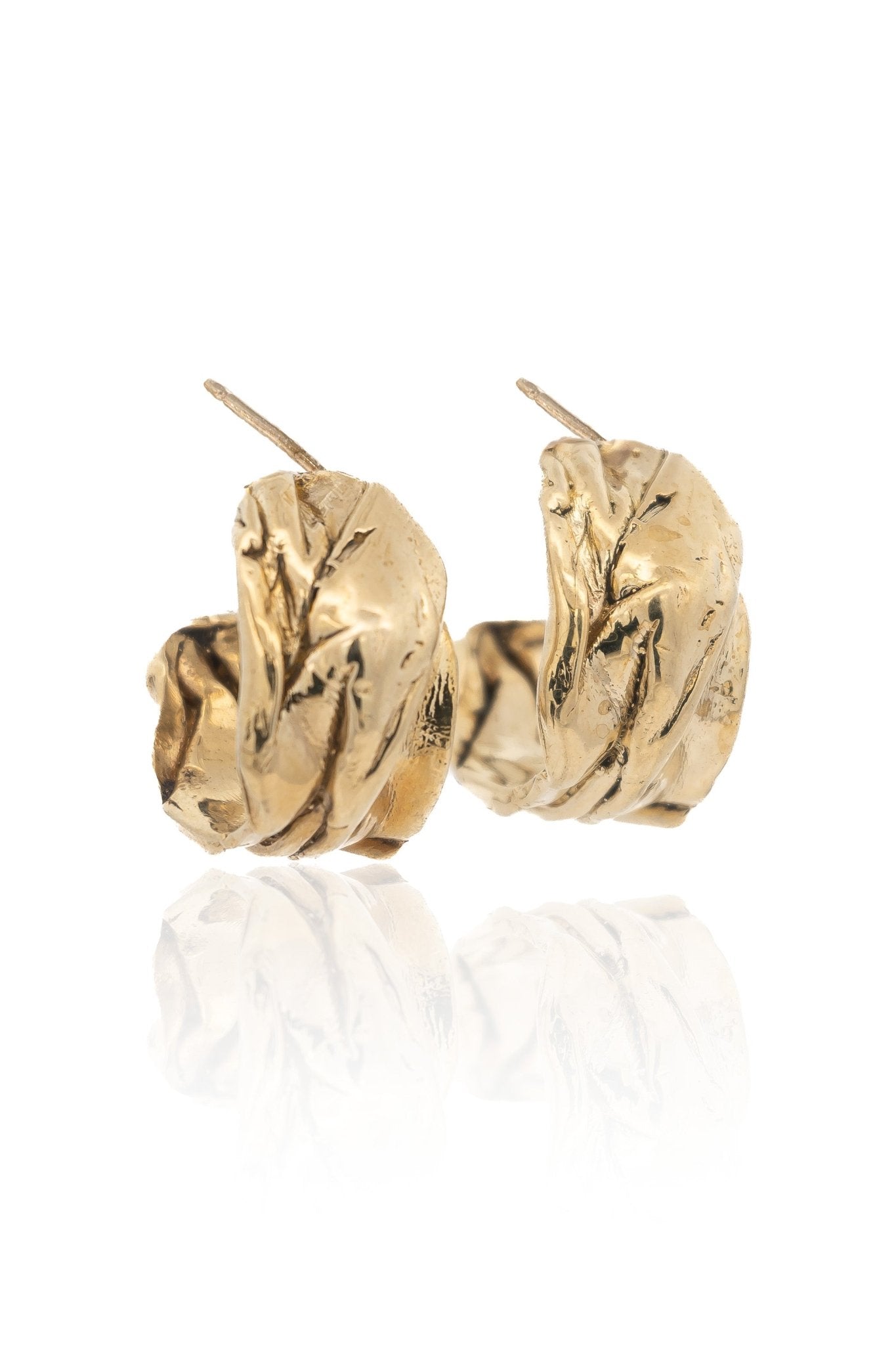 Eureka Chunky Gold Hoop Earrings - Dea Dia