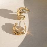 Eureka Chunky Gold Hoop Earrings - Dea Dia