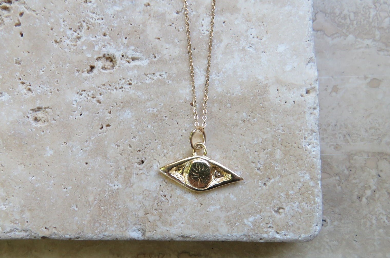 Evil Eye Talisman Necklace - Gold Plated - Dea Dia