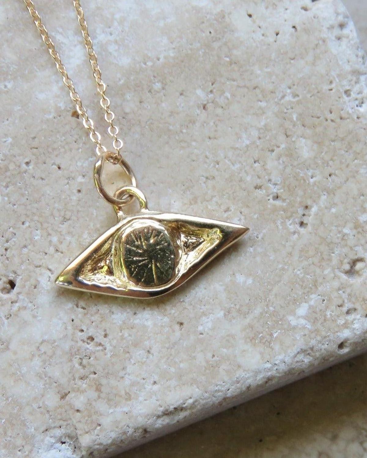 Evil Eye Talisman Necklace - Gold Plated - Dea Dia