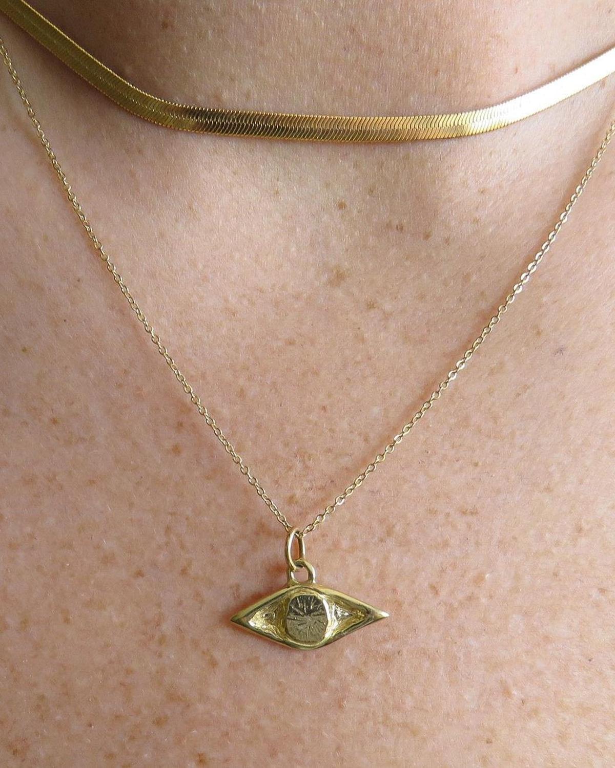 Evil Eye Talisman Necklace - Gold Plated - Dea Dia