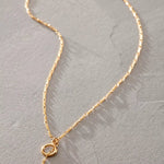 Figaro Chain Toggle Clasp Necklace - Dea Dia