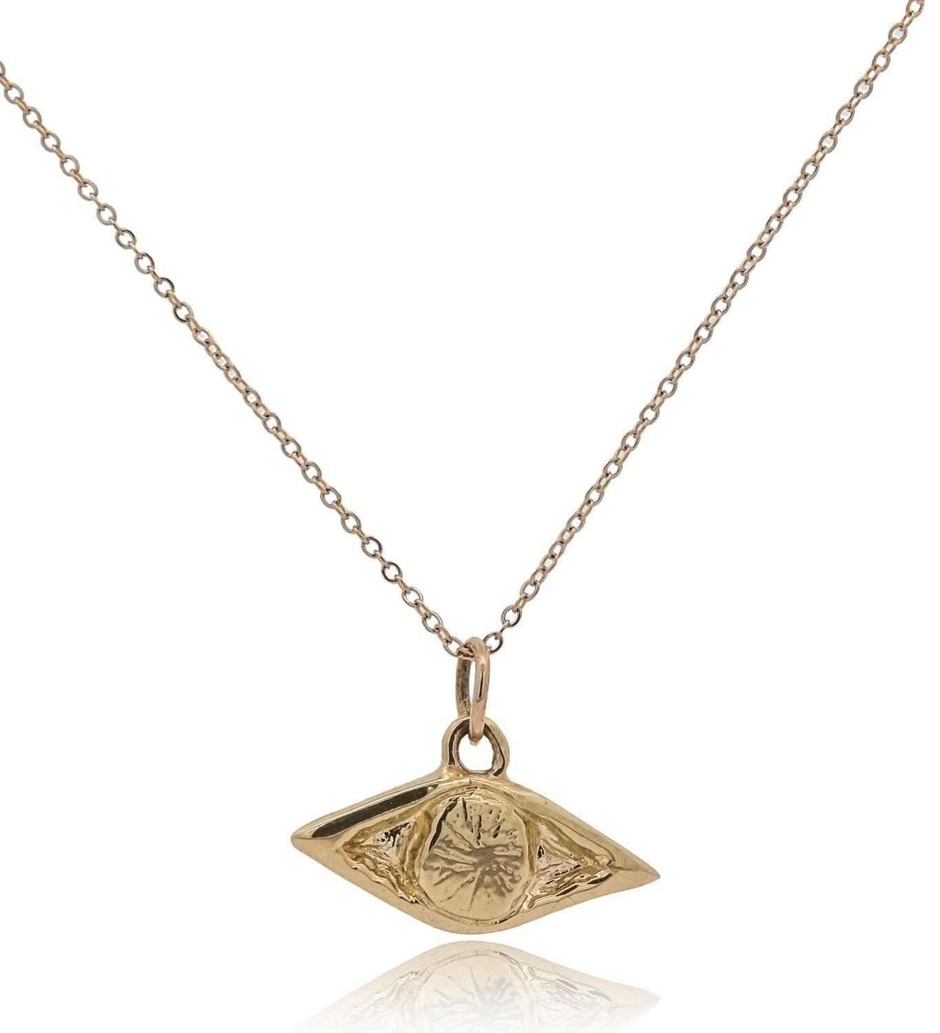 Gold Evil Eye Talisman Necklace - Dea Dia