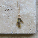 Gold Hand Talisman Necklace - Gold Plated - Dea Dia