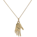 Gold Hand Talisman Necklace - Gold Plated - Dea Dia