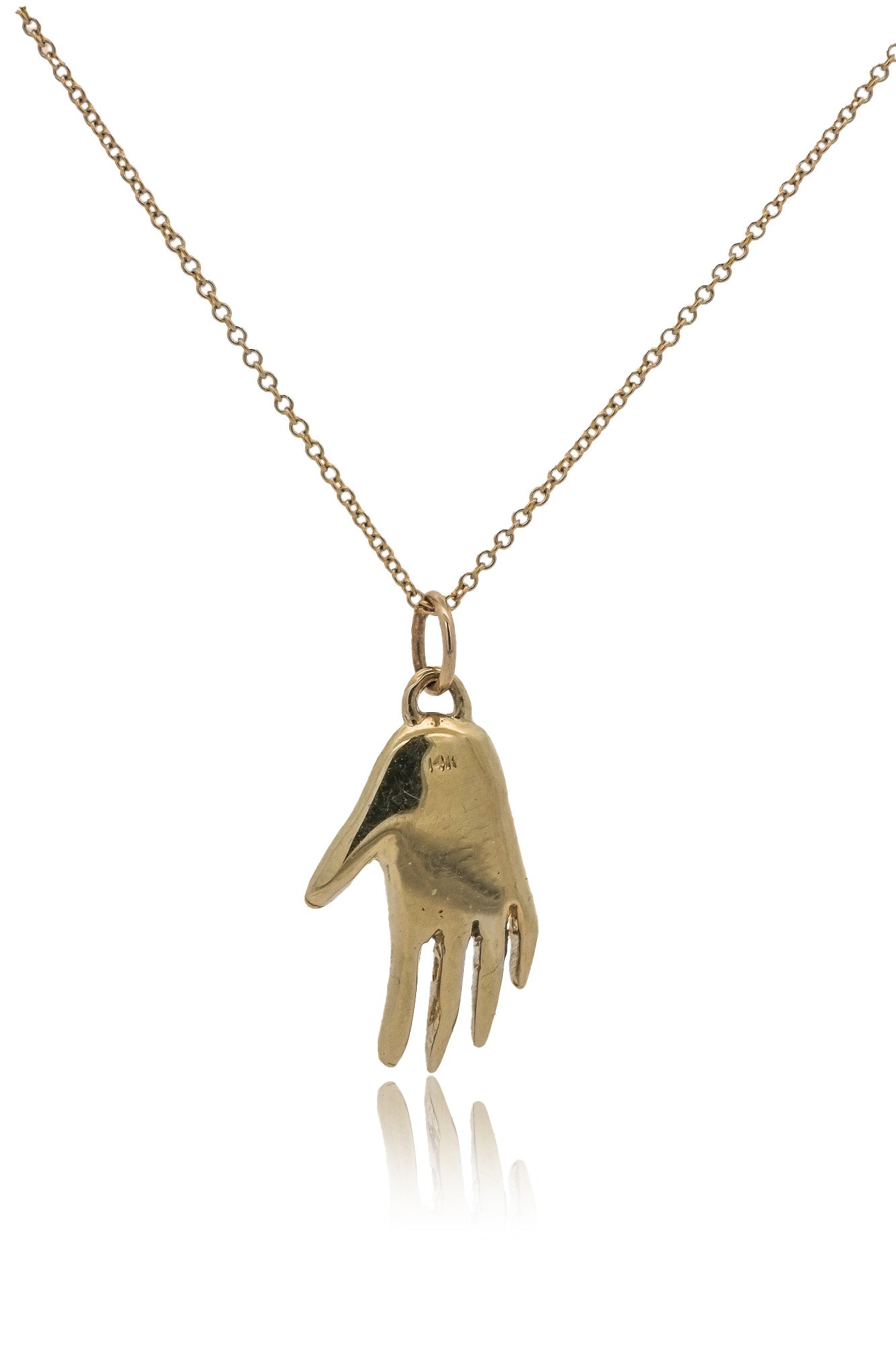 Gold Hand Talisman Necklace - Gold Plated - Dea Dia