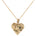 Gold Heart Rock Necklace - Chain or Leather - Dea Dia