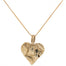 Gold Heart Rock Necklace - Chain or Leather - Dea Dia