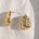 Gold Nugget Dome Earrings - Dea Dia