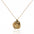 Gold Panamint Folded Pendant Necklace - Chain or Leather Cord - Dea Dia