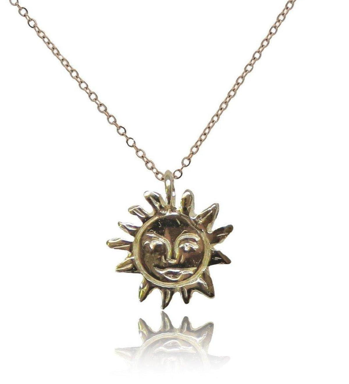 Gold Sun Talisman Necklace - Dea Dia