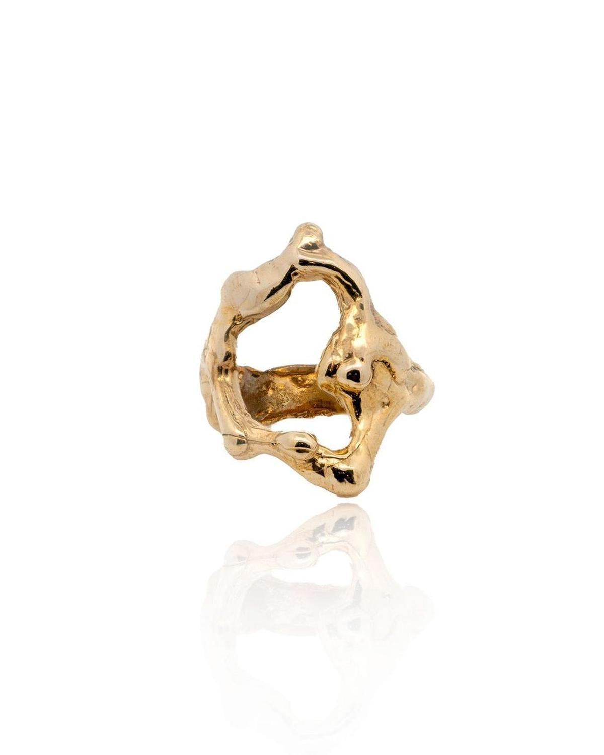 Gold Tecopa Modernist Drip Ring - Dea Dia