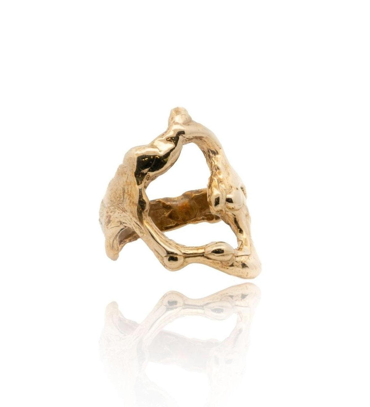 Gold Tecopa Modernist Drip Ring - Dea Dia