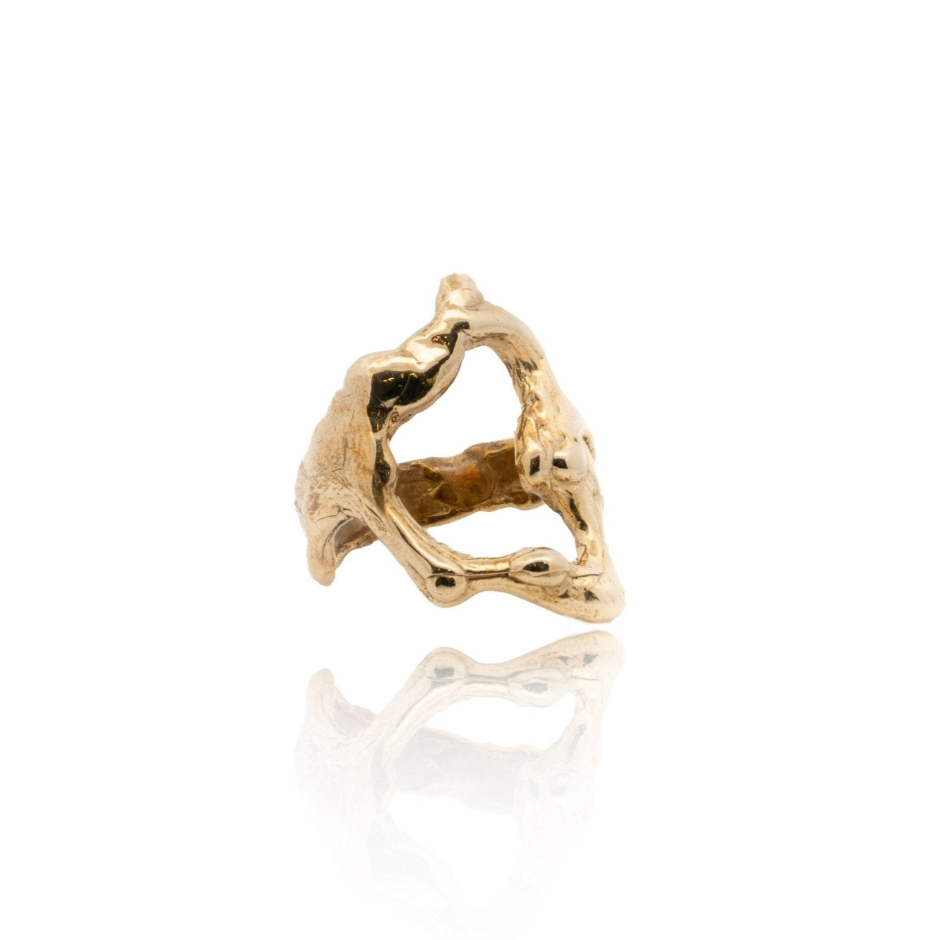 Gold Tecopa Modernist Drip Ring - Dea Dia