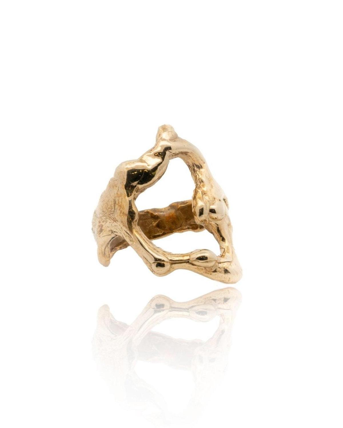 Gold Tecopa Modernist Drip Ring - Dea Dia