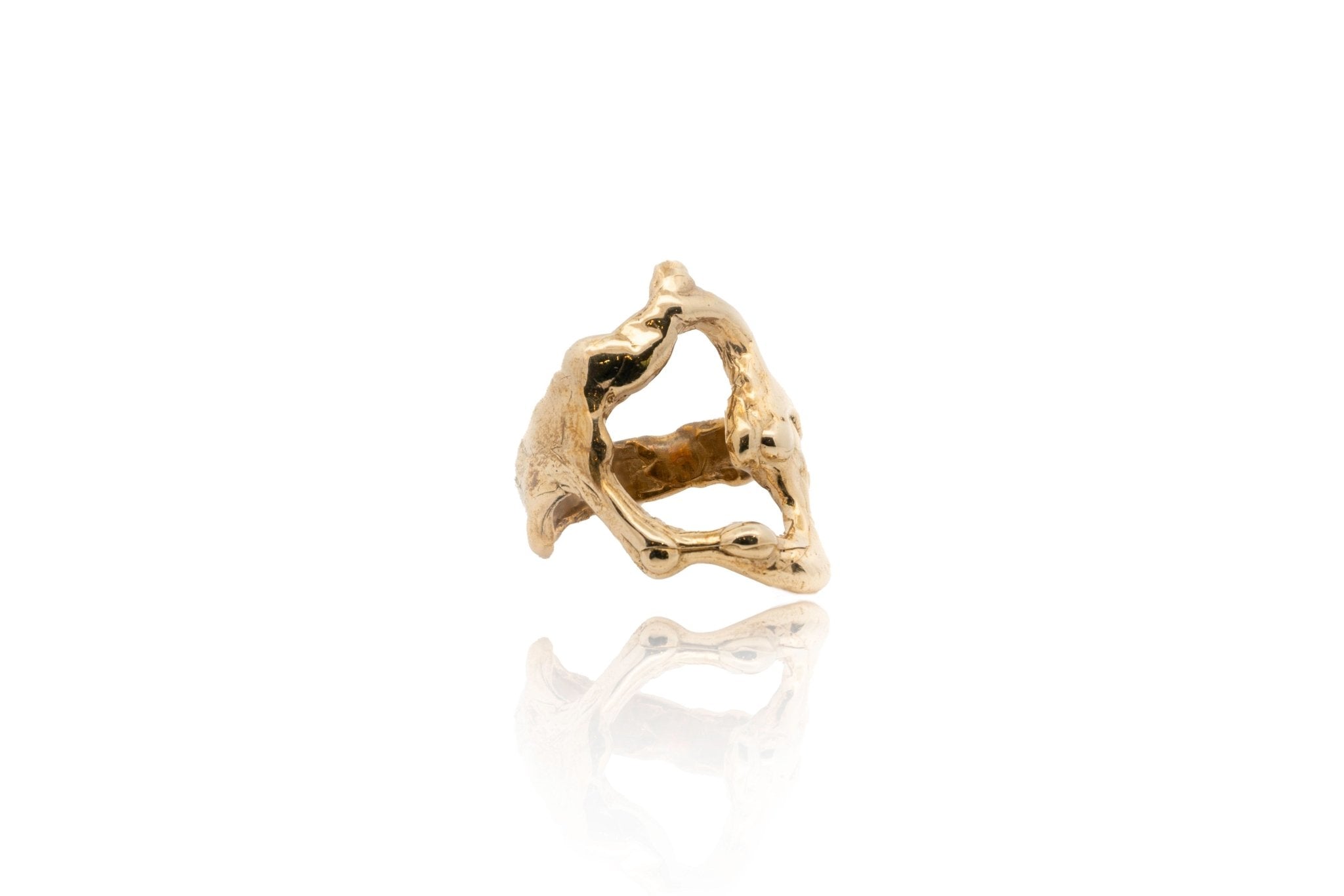 Gold Tecopa Modernist Drip Ring - Dea Dia