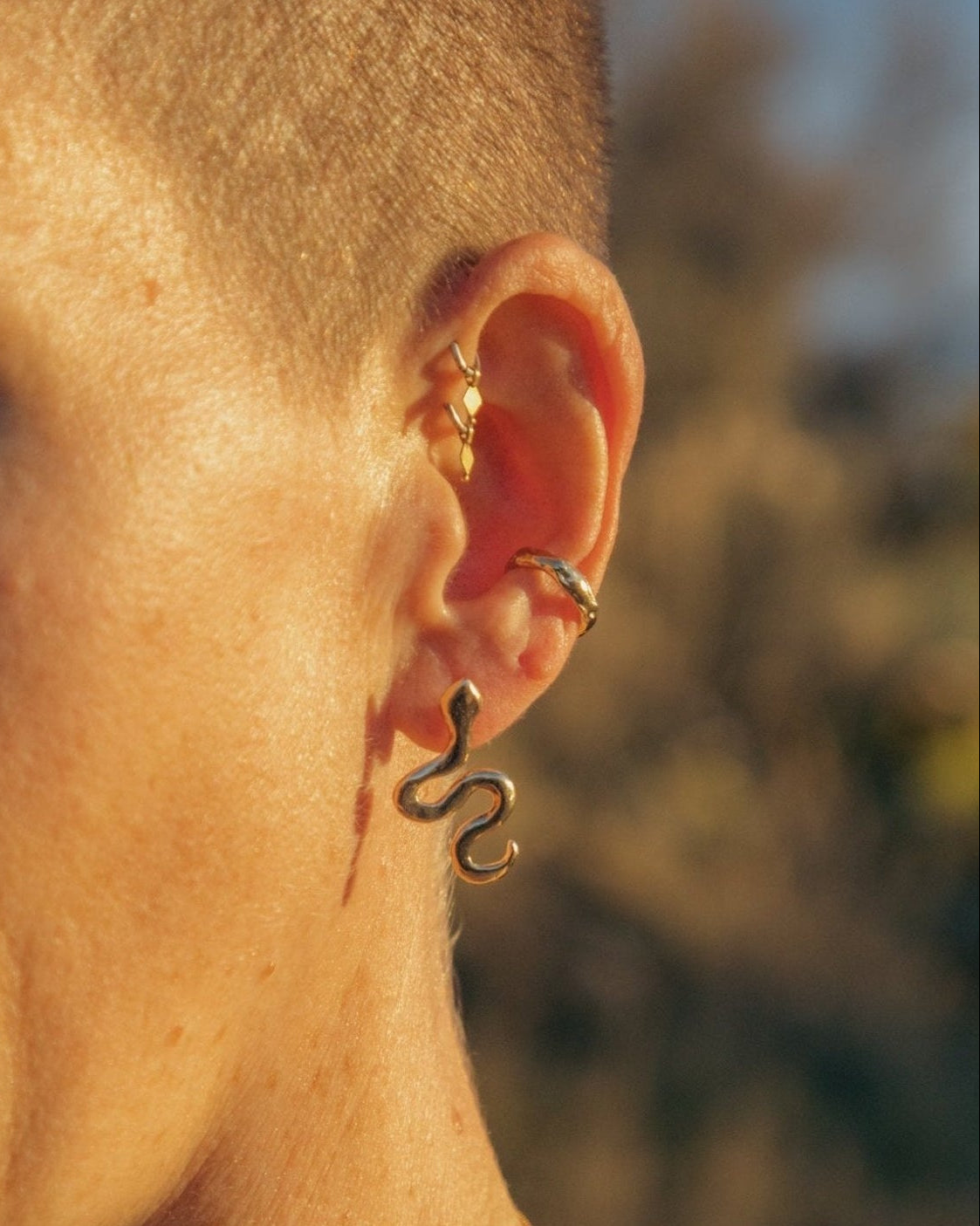 Gold Terrain Ear Cuff - Dea Dia