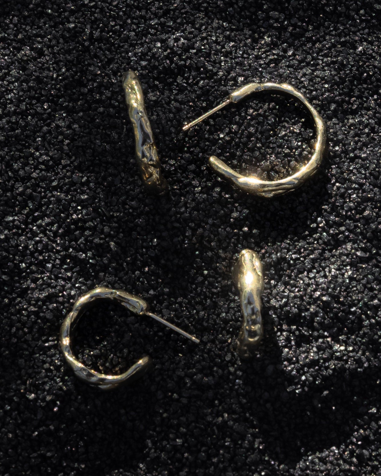 Gold Terrain Hoops - Large - Dea Dia
