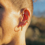Gold Terrain Hoops - Large - Dea Dia