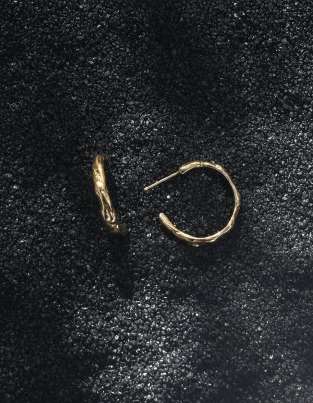Gold Terrain Hoops - Large - Dea Dia