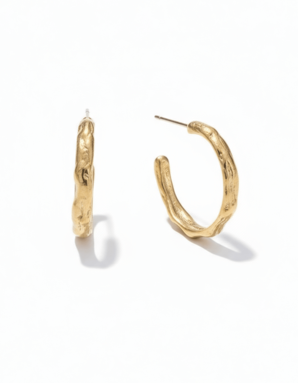 Gold Terrain Hoops - Large - Dea Dia