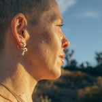 Gold Terrain Hoops - Small - Dea Dia