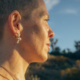 Gold Terrain Hoops - Small - Dea Dia