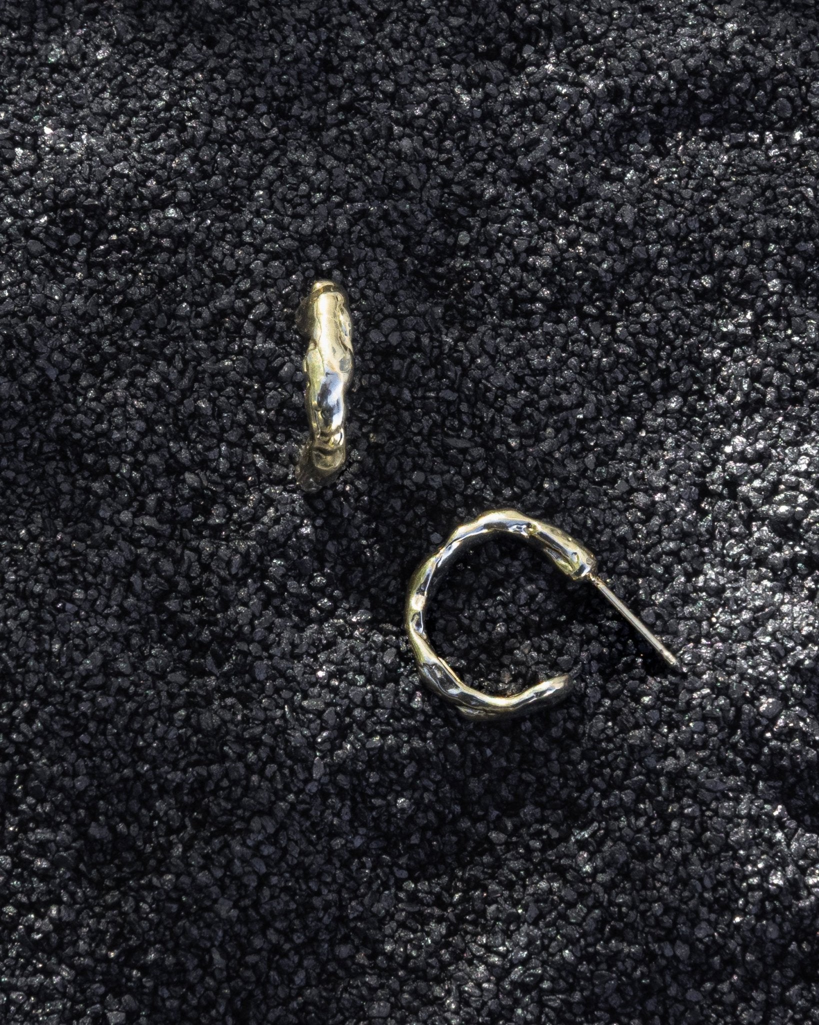 Gold Terrain Hoops - Small - Dea Dia