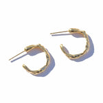 Gold Terrain Hoops - Small - Dea Dia