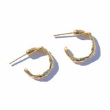 Gold Terrain Hoops - Small - Dea Dia