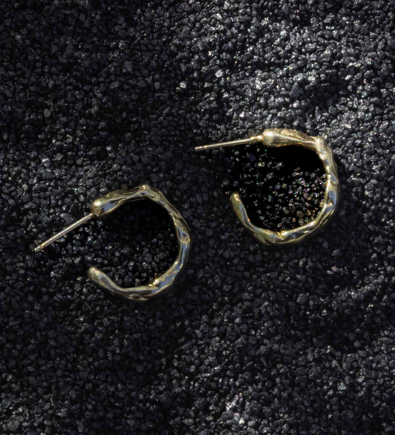 Gold Terrain Hoops - Small - Dea Dia