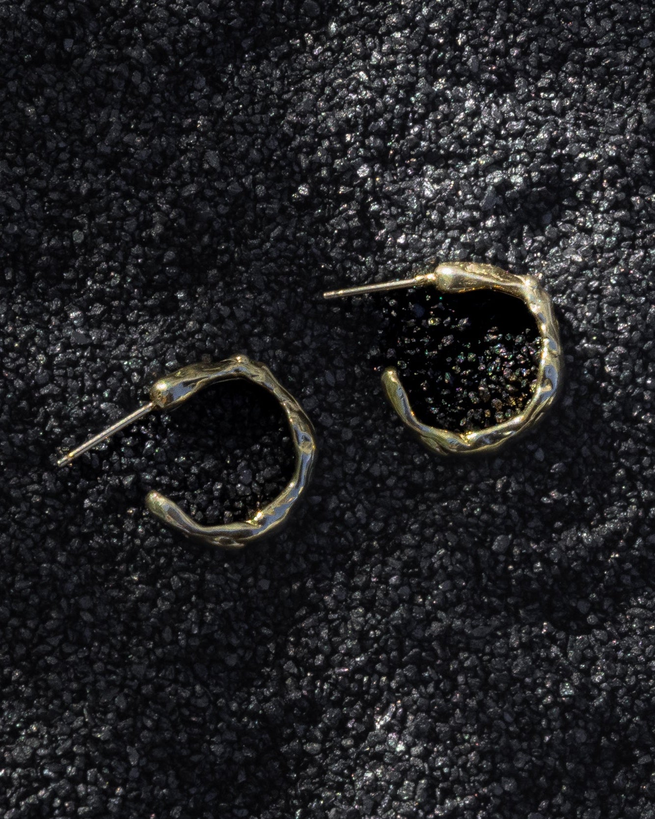 Gold Terrain Hoops - Small - Dea Dia