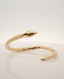Golden Snake Twist Cuff - Dea Dia