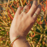 Golden Snake Twist Cuff - Dea Dia