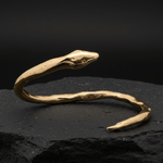 Golden Snake Twist Cuff - Dea Dia