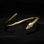 Golden Snake Twist Cuff - Dea Dia