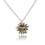 Golden Sun Charm Talisman Necklace - Gold Plated - Dea Dia