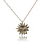 Golden Sun Charm Talisman Necklace - Gold Plated - Dea Dia