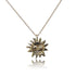 Golden Sun Charm Talisman Necklace - Gold Plated - Dea Dia