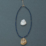 Lapis Mollusk Shell Necklace - Dea Dia
