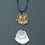 Lapis Mollusk Shell Necklace - Dea Dia