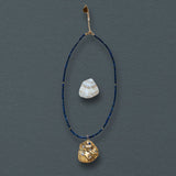Lapis Mollusk Shell Necklace - Dea Dia