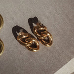 Link Studs - Chunky Chain Stud Earrings - Dea Dia