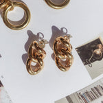 Link Studs - Chunky Chain Stud Earrings - Dea Dia