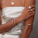 Luna Silver Cuff Bracelet - Dea Dia