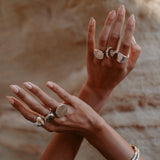 Luna Silver Cuff Bracelet - Dea Dia
