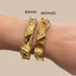 Nova Bronze Cuff Bracelet - Dea Dia